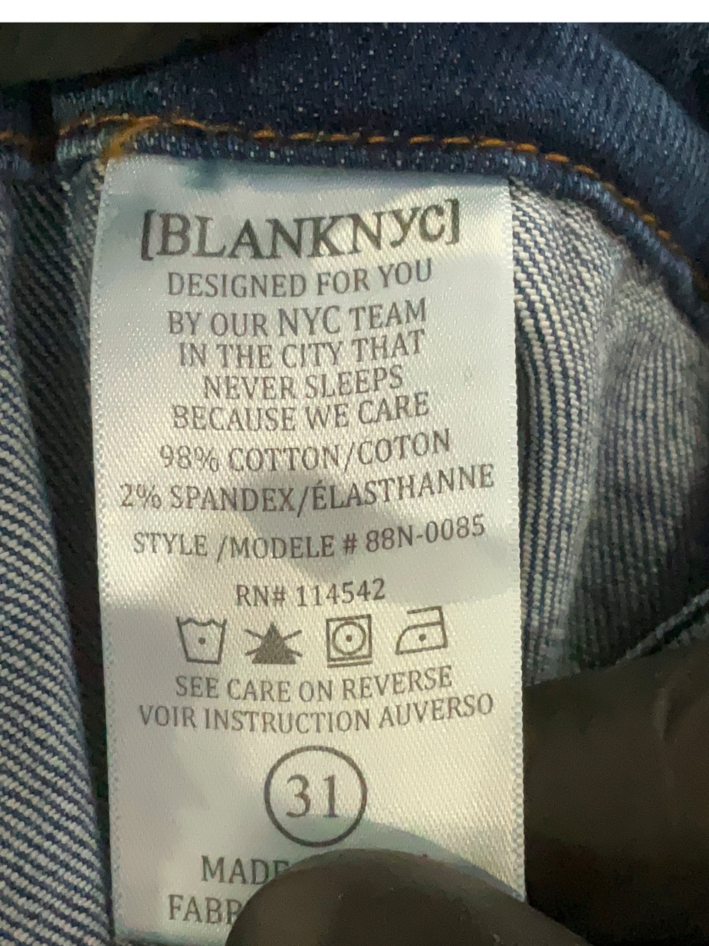 BLANKNYC Denim Pocket Mini Skirt Size 31 - Picture 4 of 4